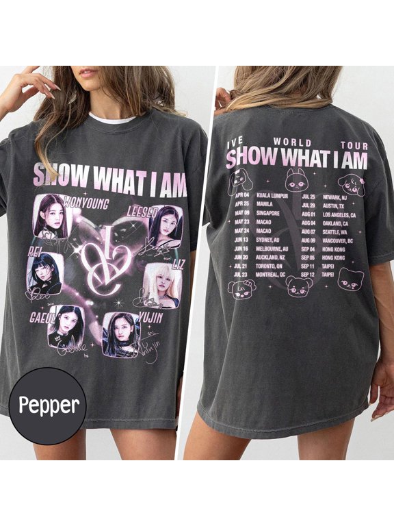 IVE Retro 2 Side Shirt, Ive Revive Shirt, IVE 2026 World Tour Show What I Am Shirt