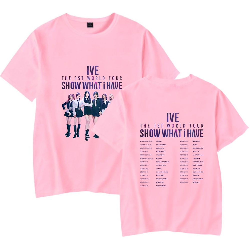 IVE The 1st World Tour Merch T-Shirt Cosplay For Men/Women Summer