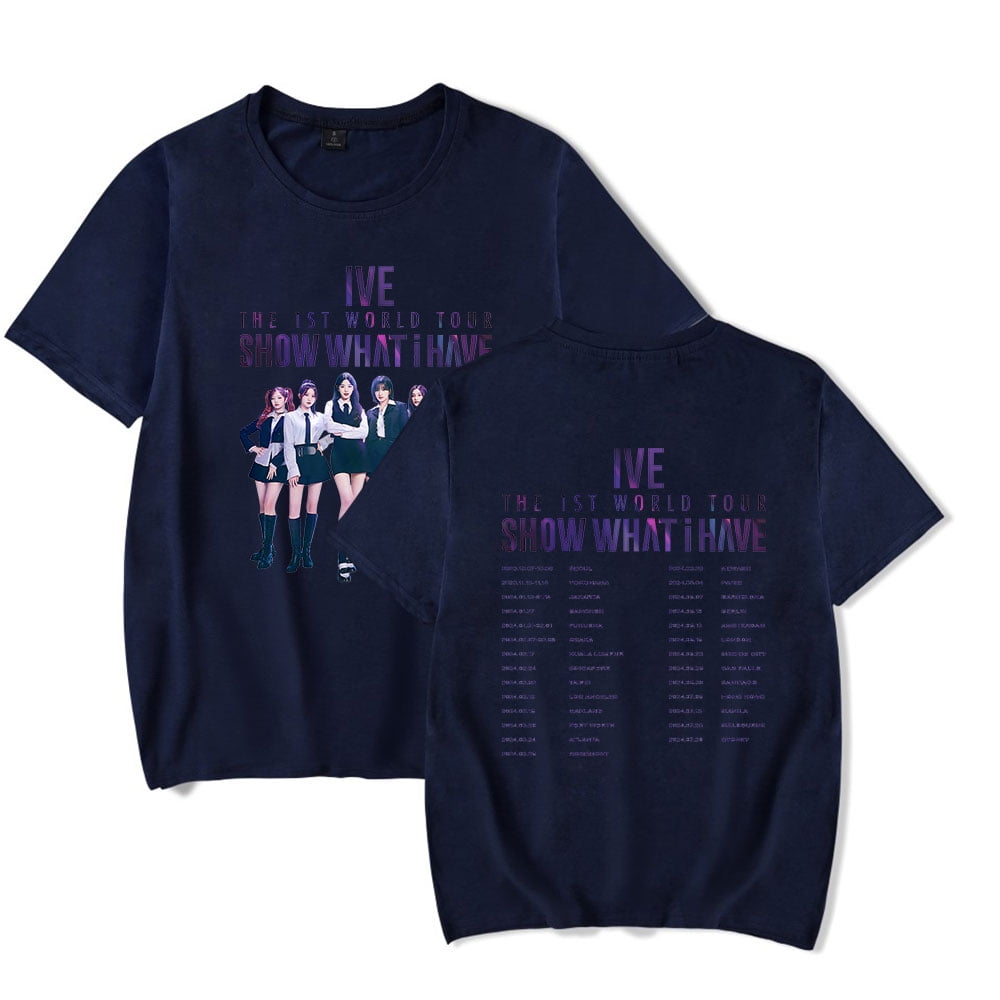 IVE The 1st World Tour Merch T-Shirt Cosplay For Men/Women