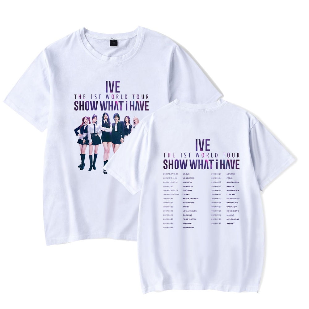 IVE The 1st World Tour Merch T-Shirt Cosplay For Men/Women Summer