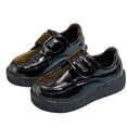 thumbnail image 1 of IVEYRTF Boys Leather Lace Up Dress Shoes British Style Soft Sole Uniform Shoes for School and Casual Wear Comfortable Formal Footwear for Boys Daily Activities and Classic Shoes(Black,4.5-5 Years), 1 of 6