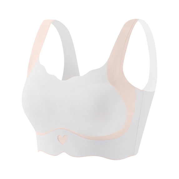 IVEYRTF Girls Lightly Padded Training Bra Modest Coverage School Activities Comfort Fit Wire Free Bralette Undergarment(Pink,9-10 Years)