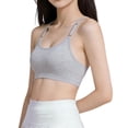 thumbnail image 1 of IVEYRTF Girls Lightly Padded Training Bra One Piece Design Modest Coverage School Daily Wear Comfort Fit Bralette Undergarment(Gray,14-15 Years), 1 of 7