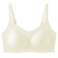 thumbnail image 1 of IVEYRTF Girls Lightweight Training Bra Breathable Design School Daily Wear Comfort Fit Wire Free Light Support Starter Bra(Beige,12 Years), 1 of 5
