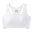 thumbnail image 1 of IVEYRTF Girls Lightweight Training Bra Breathable Design School Daily Wear Comfort Fit Wire Free Light Support Starter Bra(White#2,17-18 Years), 1 of 4