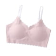thumbnail image 1 of IVEYRTF Girls Seamless One Piece Training Bra Wire Free Lightweight Everyday Wear Growing Teens Comfort Fit Starter Undergarment(Pink,8-10 Years), 1 of 2