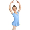 thumbnail image 1 of IVEYRTF Girls Solid Color Sleeveless Strap Mesh Ballet Dress Kids Dance Practice and Recitals V-Neck Leotard with Tulle Skirt, 1 of 7