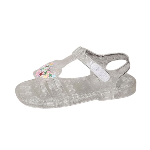 IVEYRTF Girls T-Strap Sandals Shoes Spring Summer Children Beach Vacation Casual Soft Sole Sandal Shoes