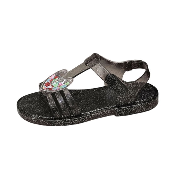 IVEYRTF Girls T-Strap Sandals Shoes Spring Summer Children Beach Vacation Casual Soft Sole Sandal Shoes