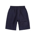 thumbnail image 1 of IVEYRTF Kids Boys Cargo Shorts Lightweight Summer Casual Wear Pocket Design Comfort Mid Length Shorts(Dark Blue,3 Years), 1 of 8