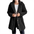 thumbnail image 1 of IVEYRTF Kids Fashion Faux Fleece Hooded Cardigan Long Sleeve Button Up Jacket Cozy Soft Outerwear for Boys and Girls Solid Color Casual Fall Winter Wear(Black,11 Years), 1 of 5