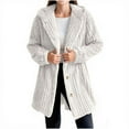thumbnail image 1 of IVEYRTF Kids Fashion Faux Fleece Hooded Cardigan Long Sleeve Button Up Jacket Cozy Soft Outerwear for Boys and Girls Solid Color Casual Fall Winter Wear(White,9 Years), 1 of 5