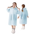 thumbnail image 1 of IVEYRTF Kids Heavy Waterproof Raincoat with Elastic Cuff and Hood for Hiking School Commute Rainy Weather Protection Breathable Comfort Fit Packable Rain Suit(Blue#1,Free Size), 1 of 7