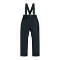 thumbnail image 1 of IVEYRTF Kids Insulated Snow Bib Overalls Boys Girls Outdoor Waterproof Snow Pants Skiing Snowboard Pants Warm Thickening Winter Snowsuits(Black,10-12 Years), 1 of 3