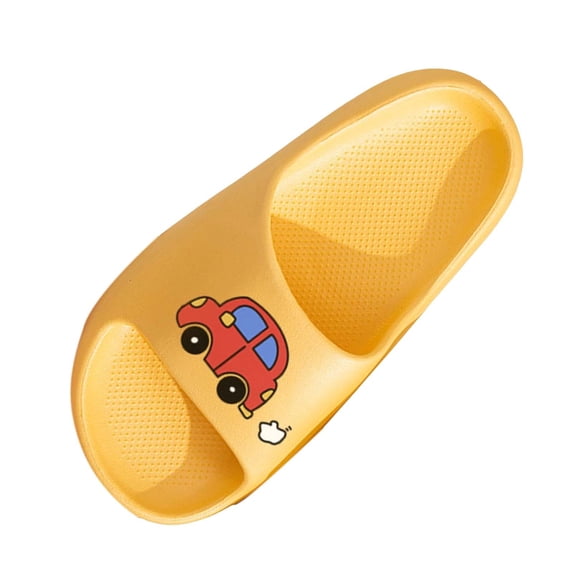 IVEYRTF Kids Slides Shoes Non Slip Thick Sole Casual Solid Color Home Slippers Bathroom Indoor Summer Comfort Breathable Slide Sandals