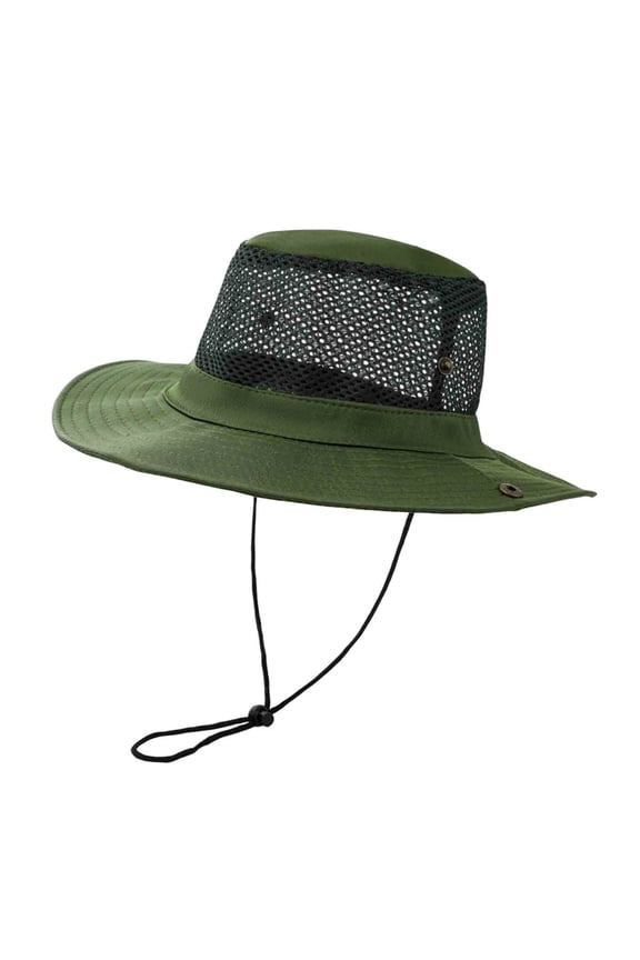 Men Womens Solid Color Vintage Bucket Hat with Wide Brim Adjustable Cord and Snap Closure for Outdoor Sun Protection Breathable Comfort Hat