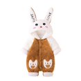 thumbnail image 1 of IVEYRTF Toddler Kids Bodysuit Cute Print Fleece-Lined Hooded Romper Zip Thermal Fall Winter Cozy Warm One-Piece Outerwear for Baby 1-2 Years(Coffee,3 Months), 1 of 6
