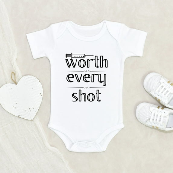 IVF Baby Clothes - Valued Every Shot Clothes - Newborn Announcement Clothes