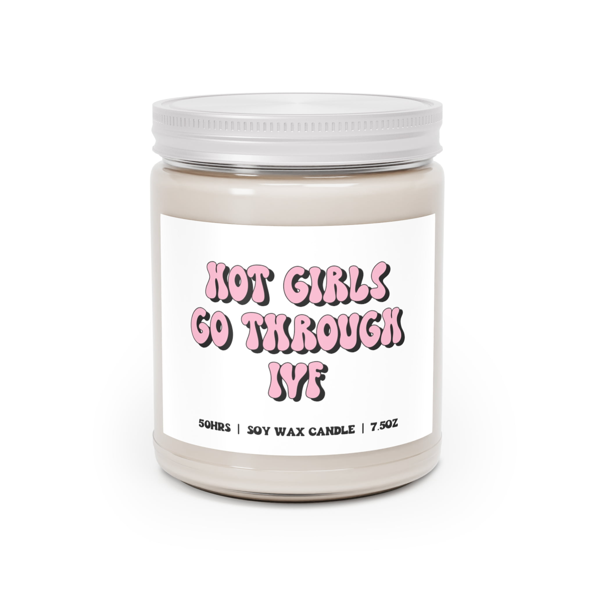 IVF Transfer Day Hot Girls Candle Gift Office Decor Scented Vanilla Soy