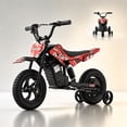 thumbnail image 1 of IVFJFV DZ06 Electric-Powered Dirt Bike,Motor Bike Rear-wheel drive with Removable Training Wheels,E Dirt Bike with 12.5" Tire & 120W Motor,6.2 Mph & 4.3 Miles,Red, 1 of 8