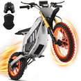 thumbnail image 1 of IVFJFV Peak 3000W Electric Dirt Bike, 16+ Years, Off-Road Use Only, 48V 30Ah, 42 MPH Max Speed, 50 Miles Range, White, 1 of 11