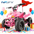 thumbnail image 1 of IVFJFV Powered 4 Wheeler, Electric 4 Wheeler with Dual Speed Adjustment,36V Four Wheeler Max 15 MPH, Front & Rear Shock Absorbers, All-Terrain Tires and Safety Disc Brake,PINK, 1 of 12