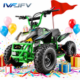 thumbnail image 1 of IVFJFV Powered 4 Wheeler, Electric 4 Wheeler with Dual Speed Adjustment,36V Four Wheeler Max 15 MPH, Front & Rear Shock Absorbers, All-Terrain Tires and Safety Disc Brake,GREEN, 1 of 12