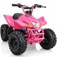 thumbnail image 1 of IVFJFV Powered 4 Wheeler,500W Electric 4 Wheeler with Dual Speed Adjustment,36V Four Wheeler Max 15 MPH, Front & Rear Shock Absorbers, All-Terrain Tires and Safety Disc Brake,PINK, 1 of 8