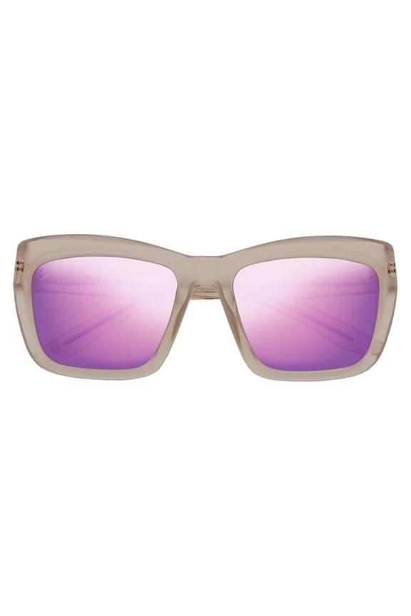 IVI Eyewear Bonnie Polished Nude Frame With Amethyst Flame Lens Sunglasses