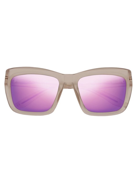 IVI Eyewear Bonnie Polished Nude Frame With Amethyst Flame Lens Sunglasses