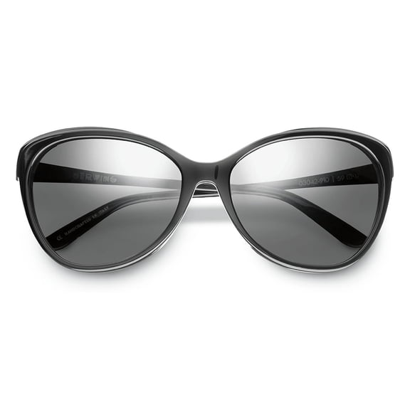 IVI Vision Daggerwing Polished Black Frame with Grey Lens Sunglasses