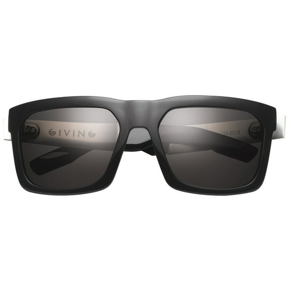 IVI Vision Giving Polished Black - Grey Polarized Lens Sunglasses