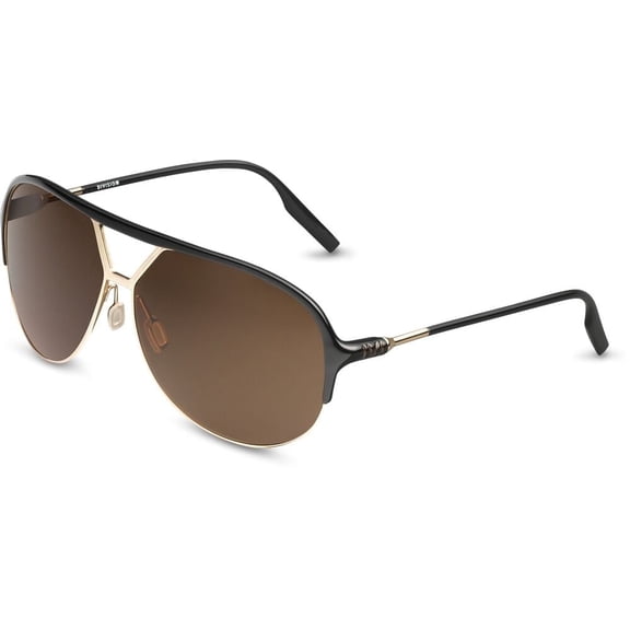 IVI Vision Division Polished Black & Gold/Bronze Lens Unisex Sunglasses