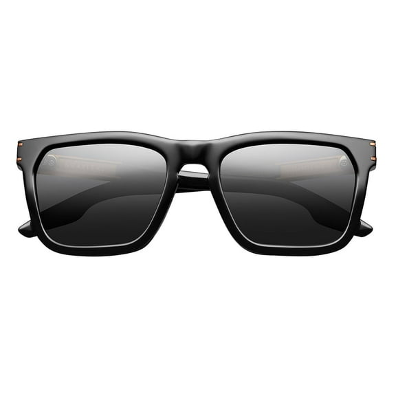 IVI Vision Gravitas Polished Black & Copper with Grey AR Lens Men's Sunglasses