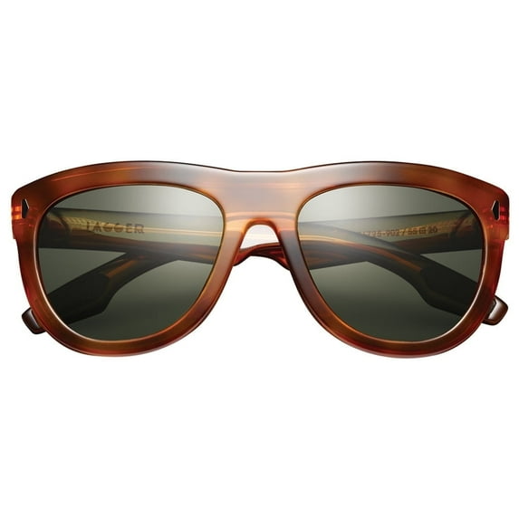 IVI Vision Jagger Polished Classic Tortoise & Green Grey Lens Unisex Sunglasses