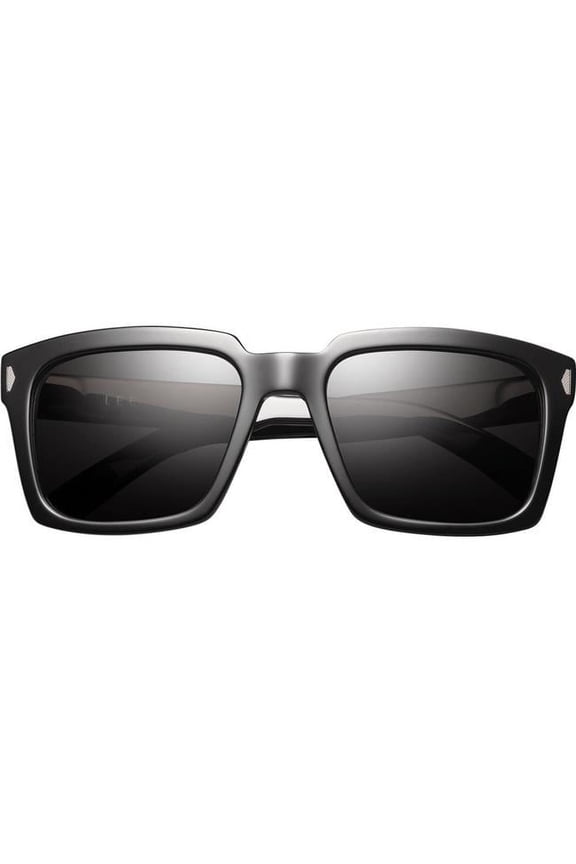 Lee Polished Black/Grey Polarized Lens Unisex Sunglasses