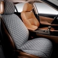 thumbnail image 1 of IVICY Faux Linen Front Car Seat Cover – Durable, Non-Slip Seat Protector for Cars – 1 Unit, Cool Gray, 1 of 16