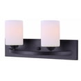 thumbnail image 1 of IVL370A02BK Canarm Inc Hampton - 2 Light Bath Vanity-8.5 Inches Tall and 6.5 Inches Wide-Black Finish, 1 of 4