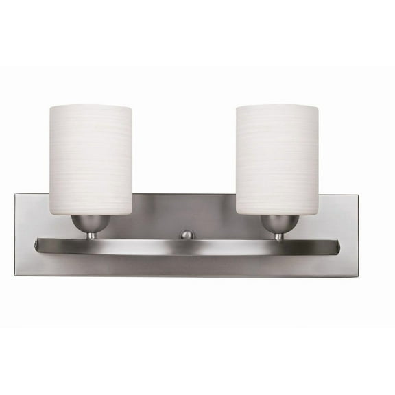 IVL370A02BPT-Canarm Inc-Hampton - 2 Light Bath Vanity-8.5 Inches Tall and 6.5 Inches Wide-Brushed Pewter Finish