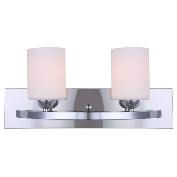 IVL370A02CH-O Canarm Inc Hampton - 2 Light Bath Vanity-8.5 Inches Tall and 6.5 Inches Wide-Chrome Finish