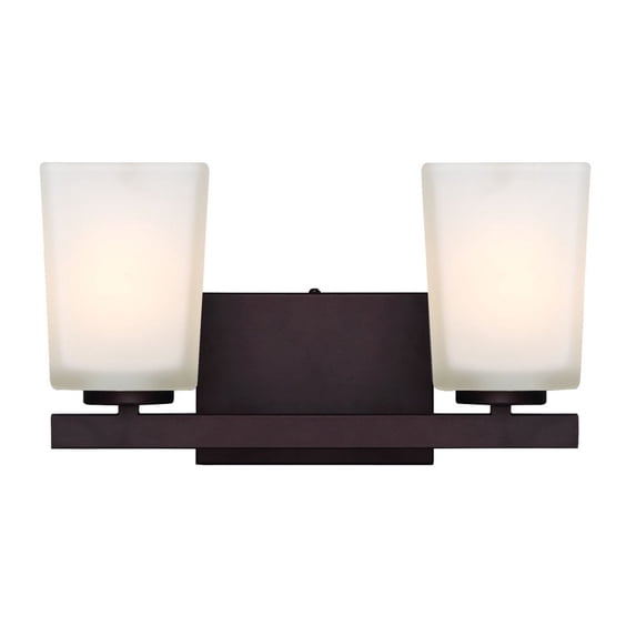 IVL472A02ORB-Canarm Inc-Hartley - 2 Light Bath Vanity-8 Inches Tall and 6.5 Inches Wide-Oil Rubbed Bronze Finish