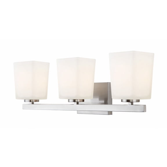 IVL472A03BN Canarm Inc Hartley - 3 Light Bath Vanity-8 Inches Tall and 6.5 Inches Wide-Brushed Nickel Finish