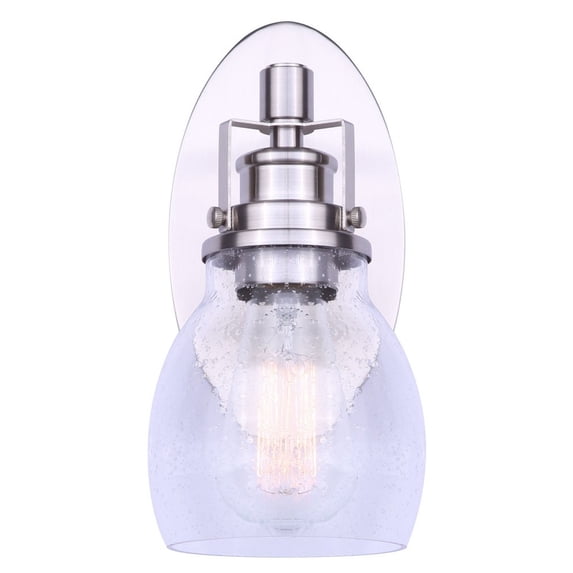 IVL705A01BN Canarm Inc Carson - 1 Light Bath Vanity-10.5 Inches Tall and 7 Inches Wide-Brushed Nickel Finish