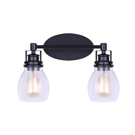 IVL705A02BK Canarm Inc Carson - 2 Light Bath Vanity-10.25 Inches Tall and 7.25 Inches Wide-Metal Finish
