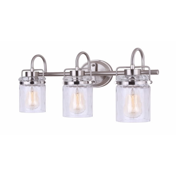 IVL707A03BN-Canarm Inc-Arden - 3 Light Bath Vanity-10 Inches Tall and 7.5 Inches Wide-Brushed Nickel Finish