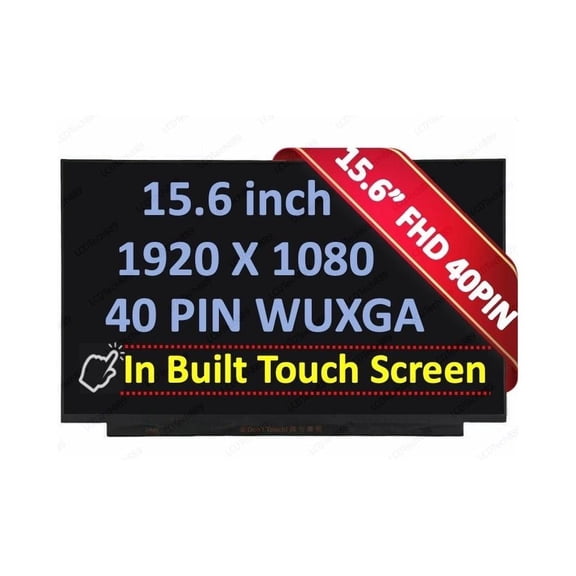 IVO R156NWF7 R2 HW:1.2 Touch FHD IPS LCD Screen 40 pin Narrow Matte LED Display