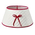 thumbnail image 1 of Quilted Christmas Tree Stand Band, Ivory, 22", by Holiday Time, 1 of 8
