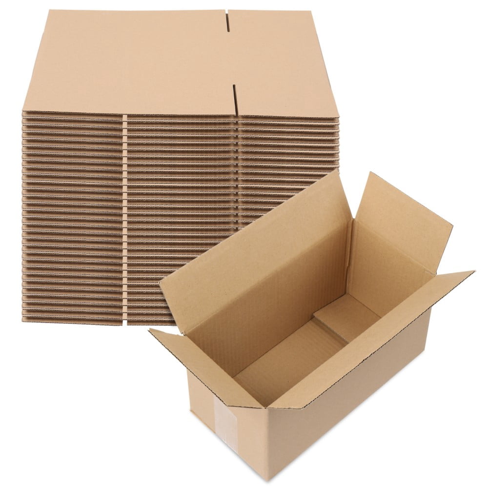 RLAVBL 50 Pack 153x102x76 Mm (6x4x3 In) Shipping Boxes Small White Corrugated Cardboard Box For - View #2