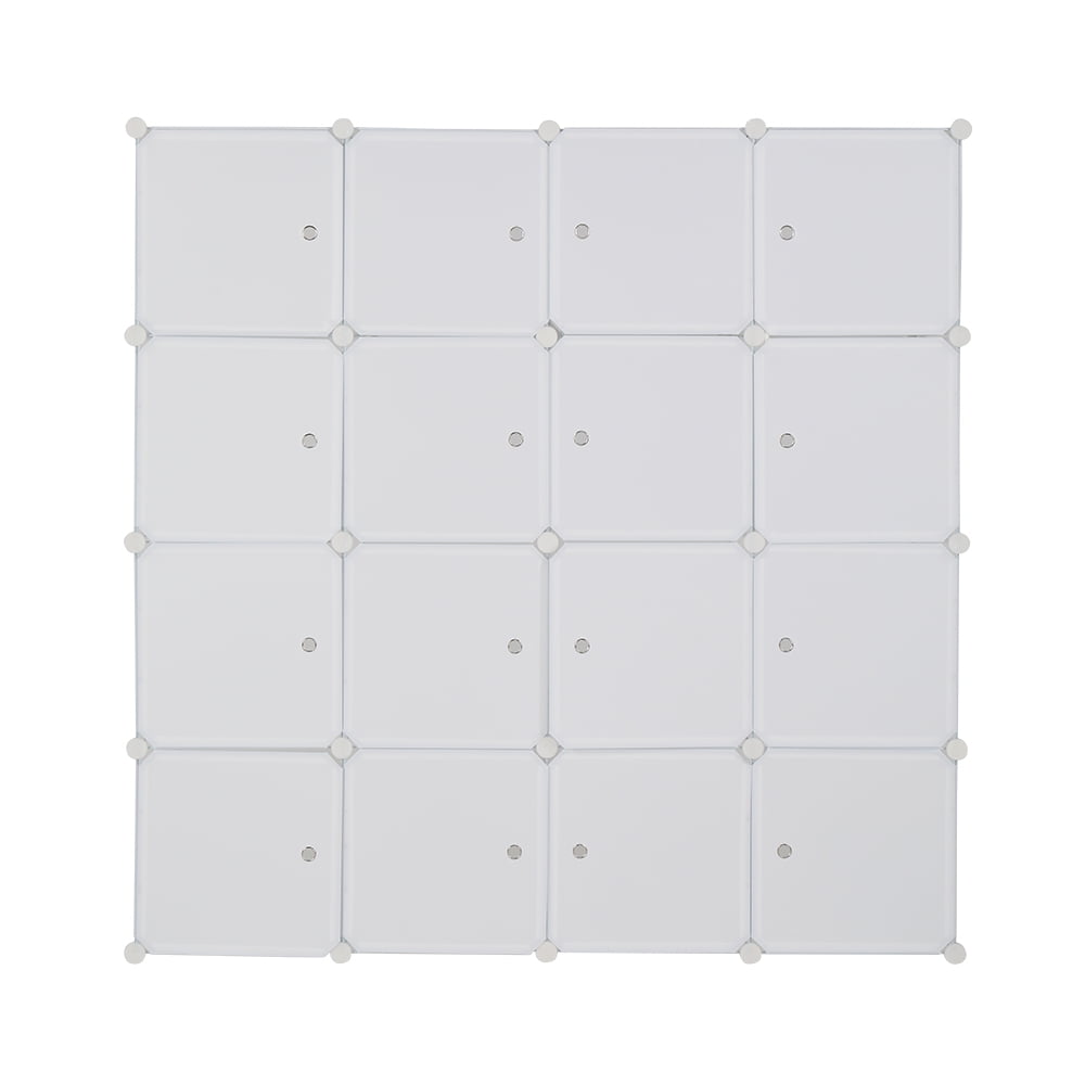 IVV 16 Cube Organizer Stackable Plastic Cube Storage Shelves Design ...