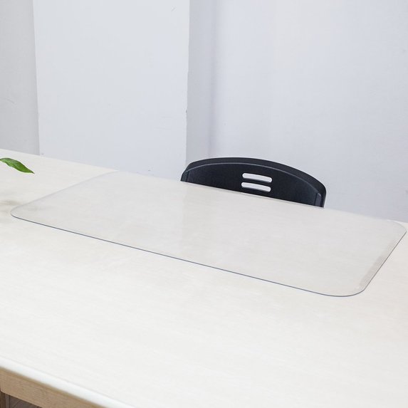 IVV 2.5mm Clear Desk Cover Protector, 35×20 Inch Clear Desk Cover, Clear Desk Mat, Table Cover Tablecloth Protector Rectangle, Table Protector for Dining Room Table